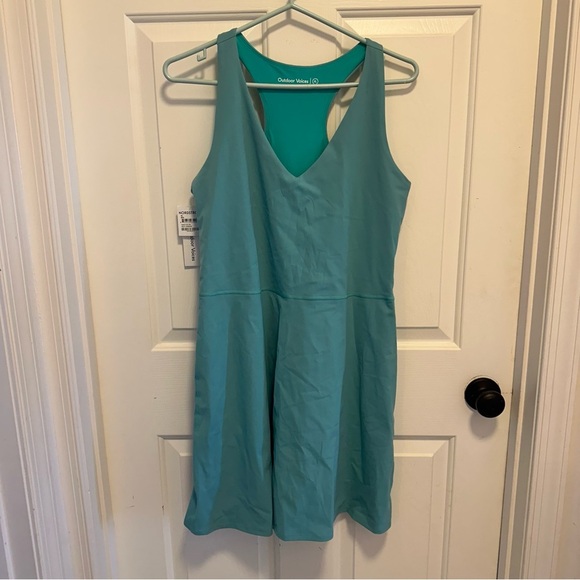 Outdoor Voices The Volley Racerback Dress Sea Green Size XL - Picture 4 of 8